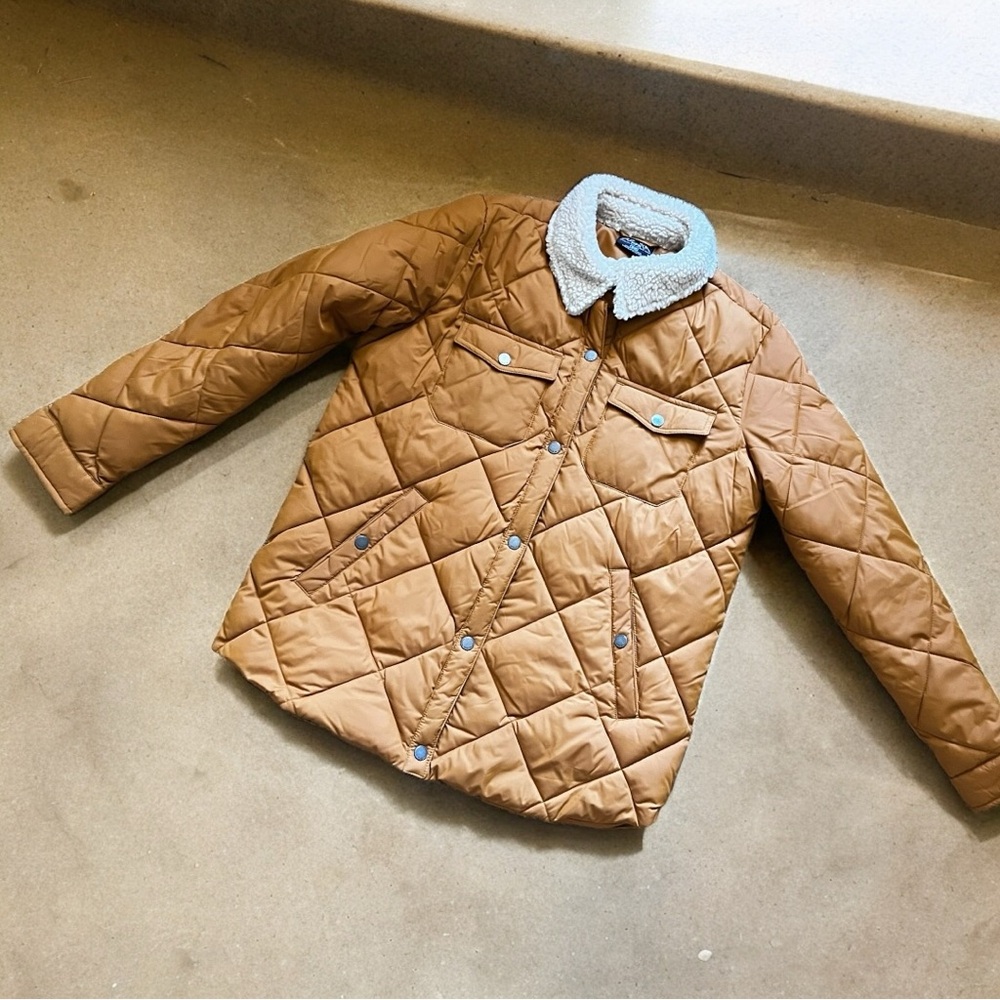 HFX Quilted Shirt Jacket S NWOT